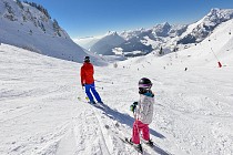 La Clusaz - afdaling op de piste